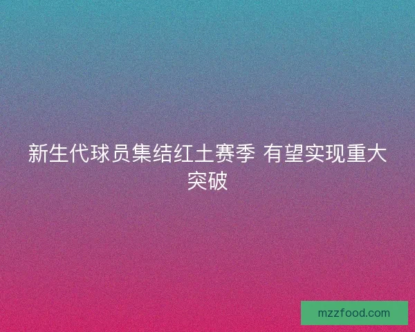 新生代球员集结红土赛季 有望实现重大突破
